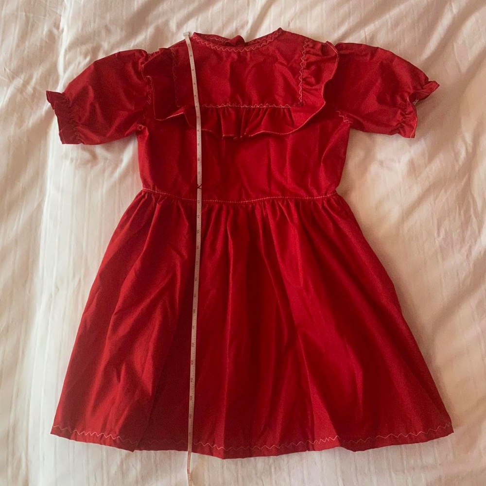 handmade malicious designs savannah babydoll dress in red